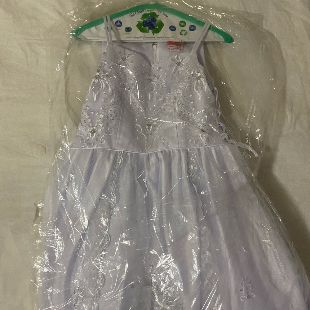 White Maria Baptism Comunión Dress